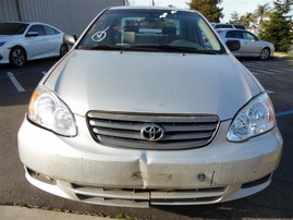 2003 Toyota Corolla LE Silver 1.8L AT #Z24564